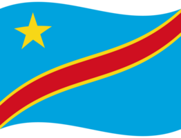 democrático república do Congo bandeira aceno. democrático república do Congo bandeira. bandeira do Congo png