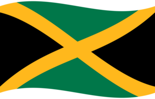 Jamaika Flagge Welle. Jamaika Flagge. Flagge von Jamaika png