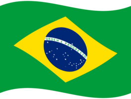 Brasilien Flagge Welle. Flagge von Brasilien. Brasilien Flagge png