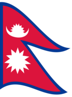 Nepal Flagge Welle. Nepal Flagge. Flagge von Nepal png