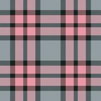 Plaid seamless pattern. Check fabric texture. Vector textile print.