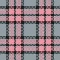 Plaid seamless pattern. Check fabric texture. Vector textile print.