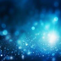 Blue gradient background, abstraction, blur, bokeh effect, shine. Generative AI photo