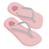 Flip flop summer illustration png