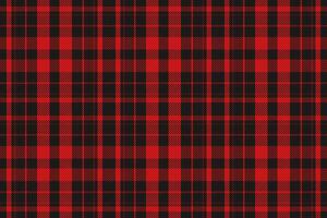 Tartan plaid pattern in red. Print fabric texture seamless. Check vector background.