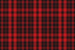 Tartan plaid pattern in red. Print fabric texture seamless. Check vector background.