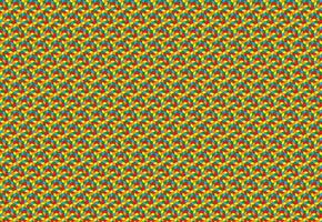 Magic cube pattern seamless design. Color block puzzle vector background.