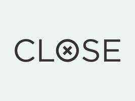 Close icon vector sign. Cancel symbol web design. Error, denied, avoid or wrong data button.