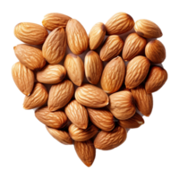 corazón de nueces ai generativo png