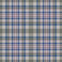 Plaid seamless pattern. Check fabric texture. Vector textile print.