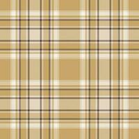 Plaid seamless pattern. Check fabric texture. Vector textile print.