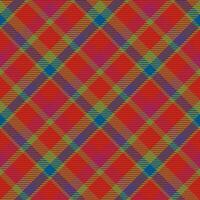 Seamless pattern of scottish tartan plaid. Repeatable background with check fabric texture. Vector backdrop striped textile print.