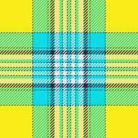 Plaid check pattern. Seamless fabric texture. Tartan textile print. vector