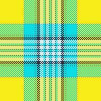 Plaid check pattern. Seamless fabric texture. Tartan textile print. vector