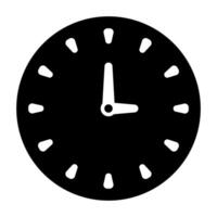 Analog clock icon symbol. Vector illustration