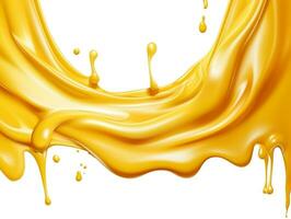 Melted cheese border generative ai photo