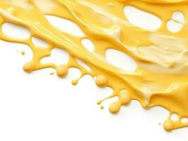 Melted cheese border generative ai photo