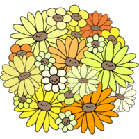 fiore cerchio colorato png
