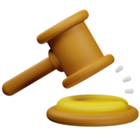 3d illustration of law and justice item png