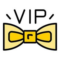 Vip event bow tie icon vector flat