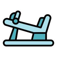 Training legs equipment icon vector flat