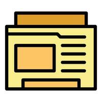 Privacy web window icon vector flat