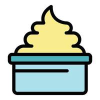 Cream shave icon vector flat