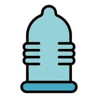 New condom icon vector flat