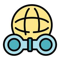 Globe toy icon vector flat