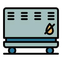 No water convector icon vector flat