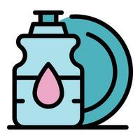 Wash product icon vector flat