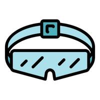 motorista lentes icono vector plano