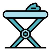 Ironing board icon vector flat