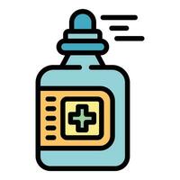 Medical self isolation soap icon vector flat