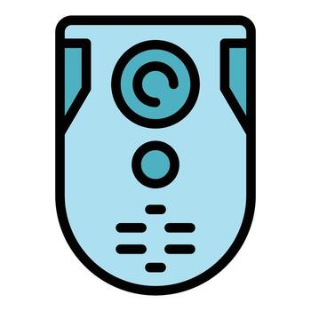 hogar vídeo intercomunicador icono vector plano