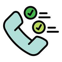 Call support icon vector flat