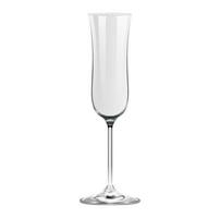 Realistic empty champagne glass isolated on white background vector