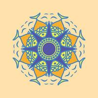 Ornament round set with mandala. Geometric circle element made in vector. Perfect set for any other kind of design vector