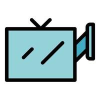 House cinema mount icon vector flat