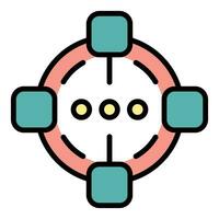Scheme software icon vector flat
