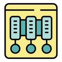 Workflow procedure icon vector flat