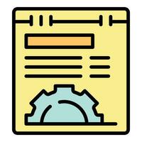 Web workflow icon vector flat