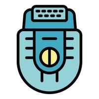 Epilator procedure icon vector flat