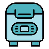 Button bread maker icon vector flat