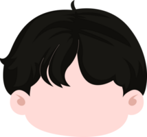 fofa desenho animado face kawaii Garoto png