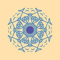 Ornament round set with mandala. Geometric circle element made in vector. Perfect set for any other kind of design vector