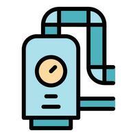 Gas boiler pipe icon vector flat