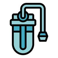 Water filter icon vector flat