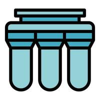Purification system icon vector flat