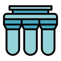 Purification system icon vector flat